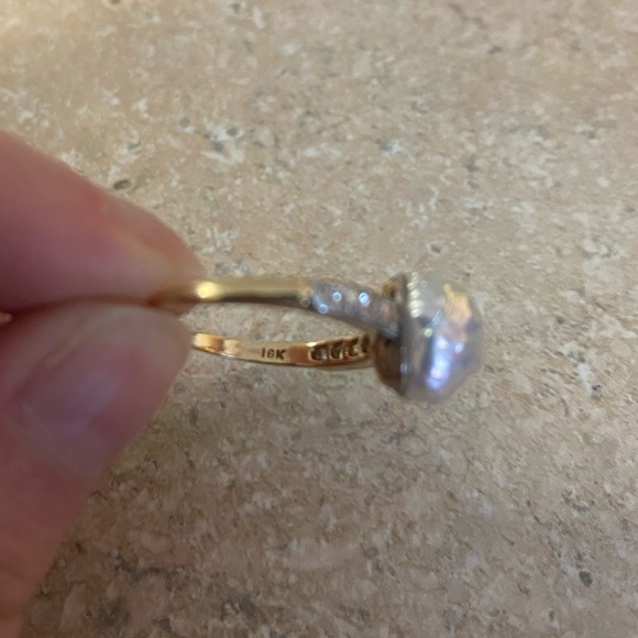 Vintage Pearl Engagement Ring. - Picture 7 of 7